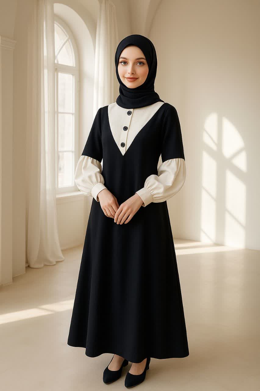 عبا اسپرت پارچه طرح اطلس ، مدل ندا